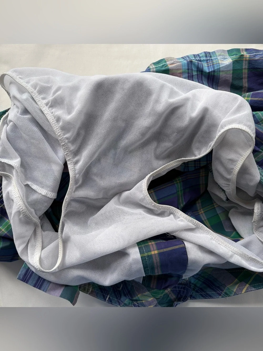 Polo Ralph Lauren Plaid Swimming Trunks Size Large
